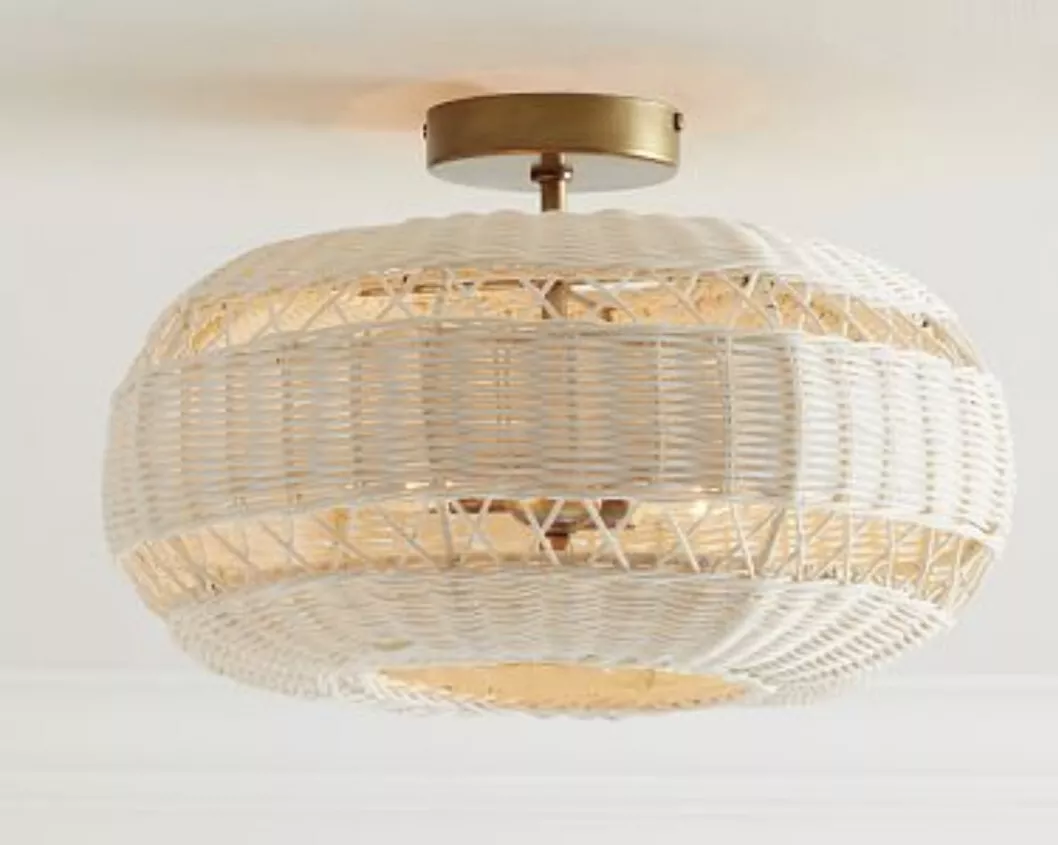 Flush mount 2024 pottery barn