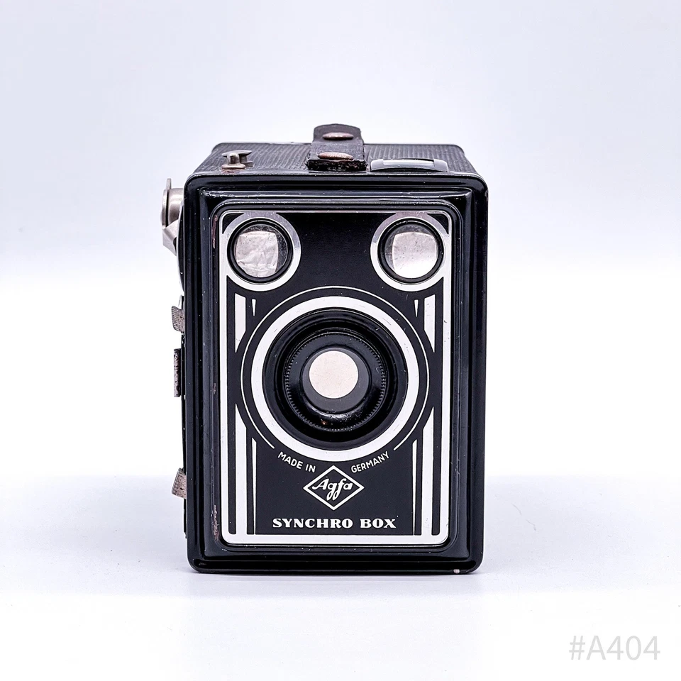 Vintage Agfa Synchro Box Kamera Fotoapparat Made in Germany | Schwarz - Bild 2 von 4