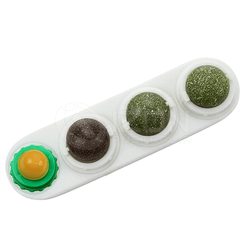 1/2 PCS Cat Toy Catnip Ball Lick Solid Nutrition Ball Help Digestion Wall Mount - Picture 10 of 13