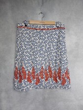 WHITE STUFF SKIRT 14, STRAIGHT MIDI, LINEN/COTTON MIX. SUMMER HOLIDAY SKIRT.