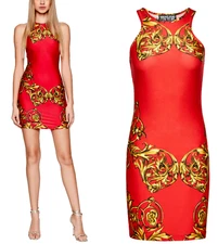 Versace Jeans Couture Kleid Mini Barock Dress Alltag Regalia Baroque Pattern