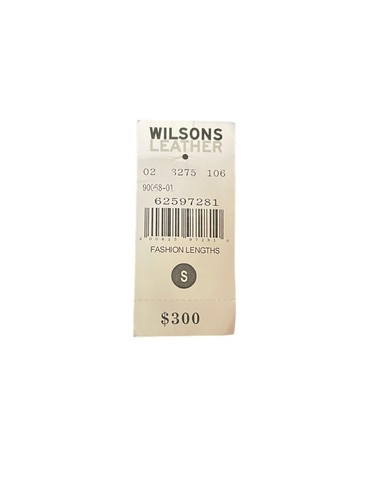 Wilsons Black Leather Button Up Jacket with Collar and Sash Womens Size Small - Picture 6 of 12