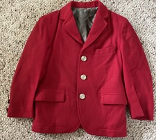 Vintage Jackie Tot Little Girls Red Dress Suit Jacket Type Lee-Wald Garment Co.