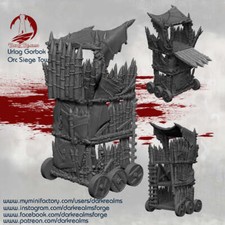 Orc Siege Tower - Urlag Gorbok - Dark Realms Terrain Wargaming D D DnD