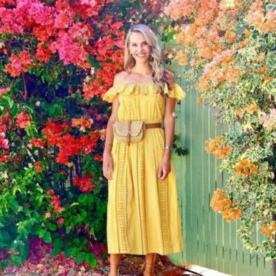ZARA Yellow Broderie Off Shoulder Bardot Midi Summer Beach