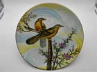 (1022) SUBLIME PORCELAIN BIRD PLATE SIGNED CARLO PINA? 1921