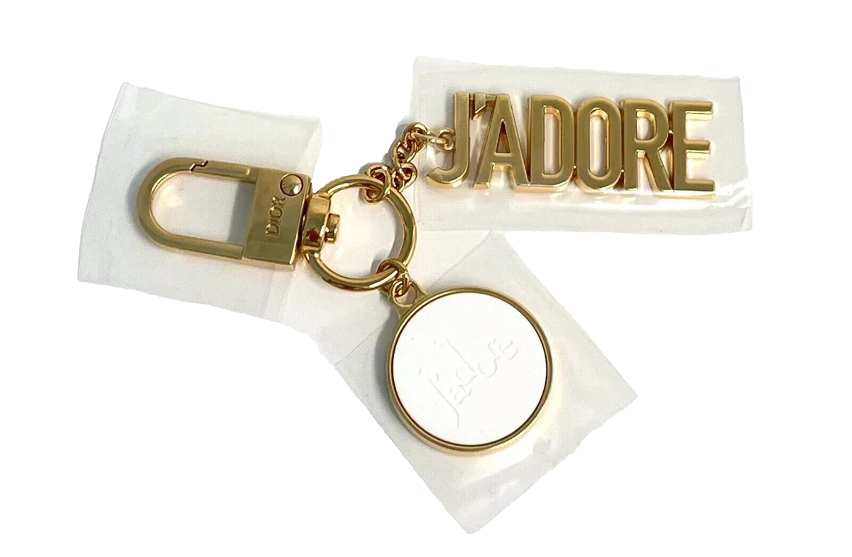 アクセサリー Dior Trotter Logo Gold Charm Keychain Christian DIOR Vintage Keychain - Dior Charm Keychain - DIOR
