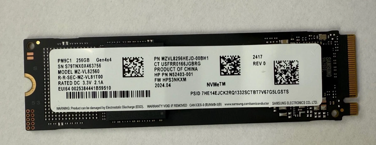 Samsung M.2 Interface 256 GB Solid State Drives for sale | eBay