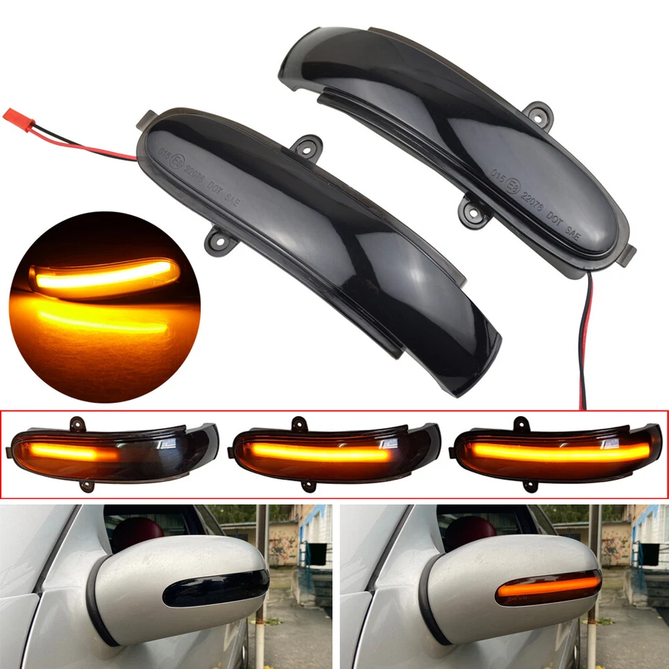 Luz de señal de giro secuencial LED para Mercedes Benz C W203 S203 CL203 2000-2007 Foto 3 de 4