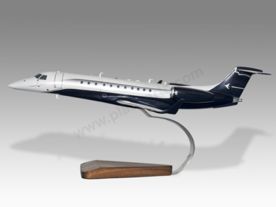 Embraer EMB-135BJ Legacy 650 ABS Jets Handcrafted Solid Wood Display Model