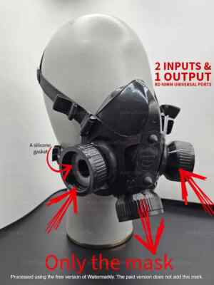 Upgraded Honeywell Half Gas Mask with RD 40mm Universal