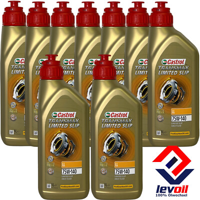 9x1 Liter Castrol Transmax Limited Slip 75W-140 Getriebeöl  Vollsynthetisch
