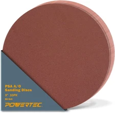 110580 9-Inch PSA 80 Grit Aluminum Oxide Adhesive Sanding Disc, 10-Pack