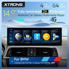 14.9" Android 8Core 64GB Car Play Stereo GPS Navi 4G LTE For BMW F30 F31 F33 NBT