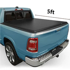 5FT Soft Tri-fold Bed Tonneau Cover For 2016-2023 Toyota Tacoma Truck 60.5"