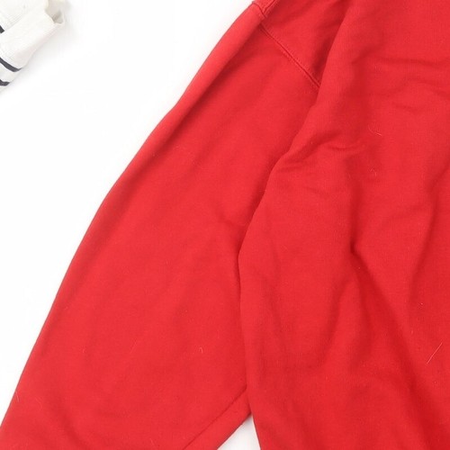 Suéter Original Clásico Para Hombre Rojo Cuello Redondo Algodón Talla 2XL - Imagen 9 de 12