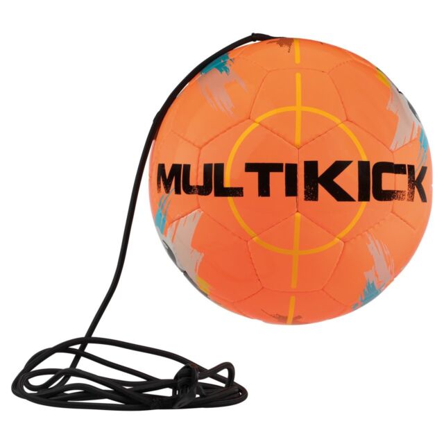 Derbystar Fußball Multikick Pro mit Band orange-gelb Größe 5 1068500750