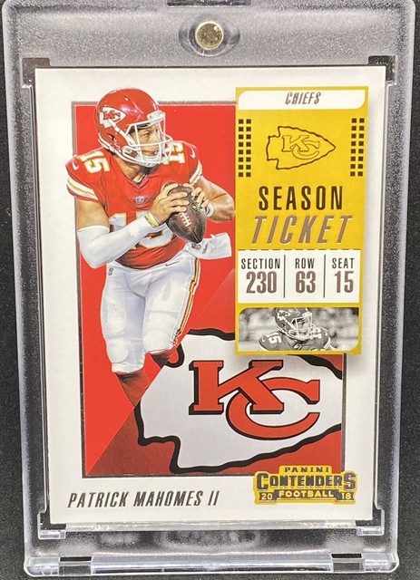 Patrick Mahomes Rookie Photo Ticket Panini Chiefs Mvp Mint