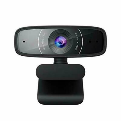 ASUS Webcam C3 Full HD USB-Kamera 1080p Mikrofon 360° Drehmechanismus Teams Zoom
