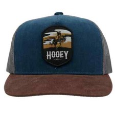 HOOEY Cheyenne Navy White Mesh Snapback Trucker 2144T-NVWH