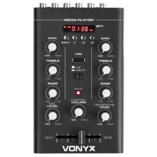 2 Channel DJ Deck Mixer Sound Desk Vonyx STM500BT w/ Bluetooth Player
