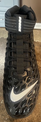 Nike Men’s Force Savage Pro 2 D Lineman Black White Football Cleats Size 16 - Picture 3 of 22