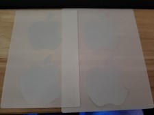 Apple Computer Sticker Lot of 4 Genuine OEM Logo Stickers G5 iMac Mac Pro