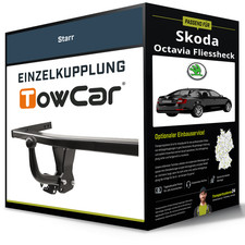 Starre Anhängerkupplung für SKODA Octavia Fliessheck 04- II Typ 1Z3 TowCar NEU