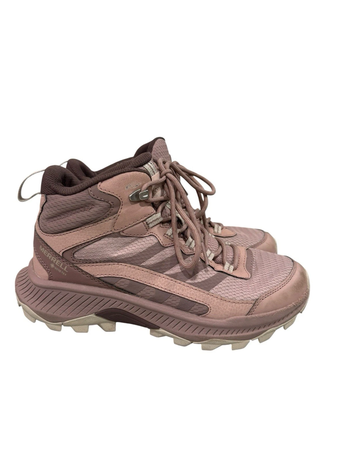 Merrell Speed Strike 2 Waterproof Hiking Boot Outdoor Camping Rose Pink Womens 8