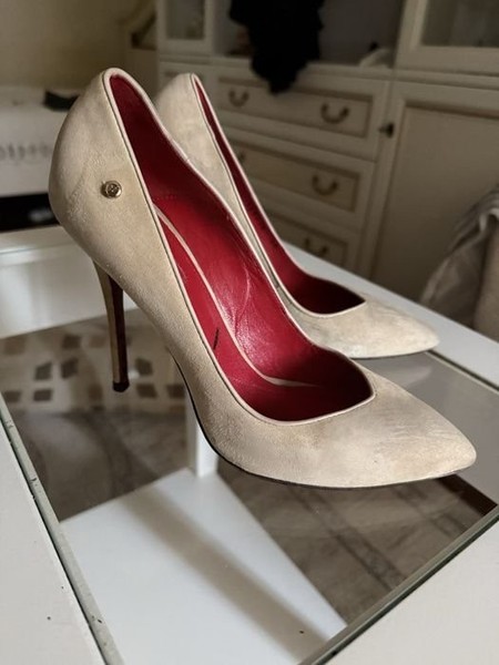 Women Cesare Paciotti Heels Beige 37.5-38