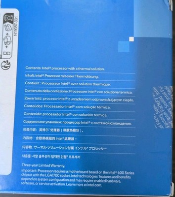 Intel Core i5-12400F Processor (4.4 GHz, 6 Cores, LGA 1700) Box
