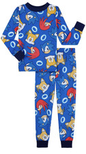 Boys Long Sleeve PJs Size 4 Sonic The Hedgehog NEW