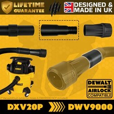 DeWalt DXV20P Vacuum Dust Extractor to DWV9000 Airlock Adapter Connector Coupler