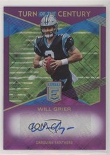 2019 Panini Donruss Elite Turn of the Century Purple 38/49 Will Grier Auto 2k5