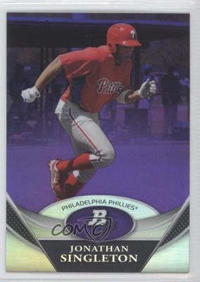 2011 Bowman Platinum Prospects Retail Purple Refractor Jon Singleton #BPP10 0q5