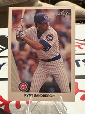 Ryne Sandberg 1990 Leaf #98 Chicago Cubs! 2 Card Min! Read Desc!