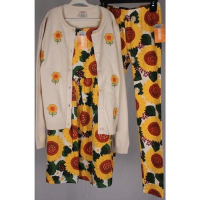   Gymboree Sunflower Matching Set Bundle   Size 12   NWT & EUC Pieces  
