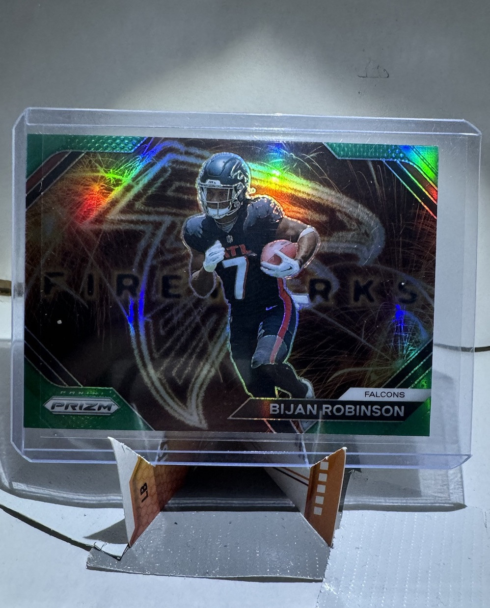 Rookie 2023 Panini Prizm Bijan Robinson Fireworks Green Prizm