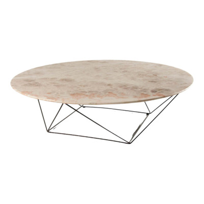 Walter Knoll Couchtisch Joco Stone Platte Naturstein Onice Champagne 