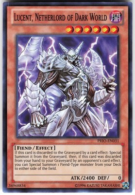 Lucent, Netherlord of Dark World PRIO-EN031 Yugioh TCG Super Rare NM