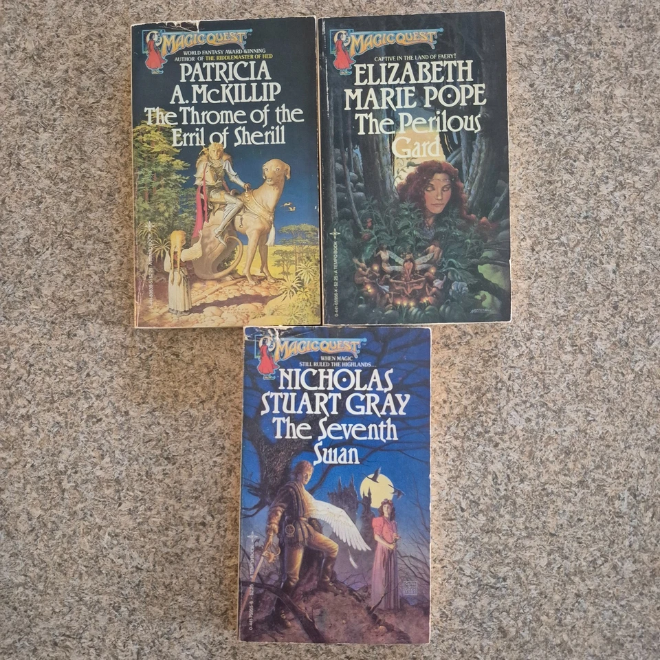 Magic Quest Book Lot of 14 Sci Fi Fantasy Patricia McKillip Dnd, Magic Wizards Foto 3 de 4