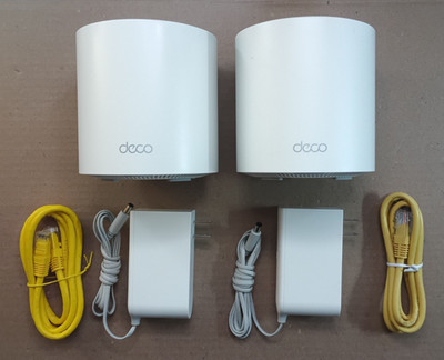 TP-Link Deco X55 AX3000 Whole Home Mesh Wi-Fi 6 Sys  (2 pack) + Ethernet Cables