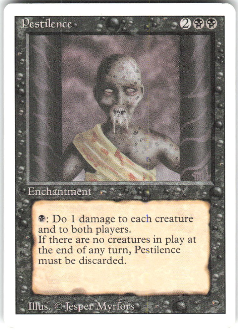 Pestilence Revised Edition 3ED MP Magic: The Gathering Card TCG