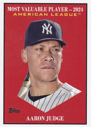 Aaron Judge #MV-1 2025 Topps Update Most Valuable card