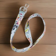 Vera Bradley Iconic Wide Lanyard Floating Garden NWT for Zip ID Case