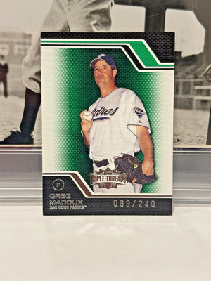 HOF Greg Maddux 2008 Topps Triple Threads Emerald #13 /240