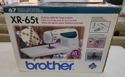 Brother XR-65T Sewing Machine Box Manuals Inserts Pedal Extender Case NICE VIDEO