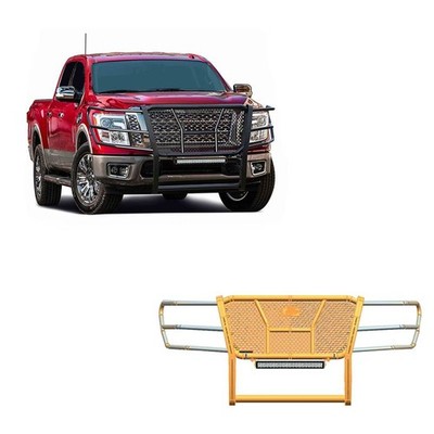 Black Horse Rugged HD Grille Guard Kit Modular  BK fit 2017-2024 Nissan Titan
