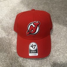 New Jersey Devils NHL '47 Brand Clean Up Red Adjustable Hat