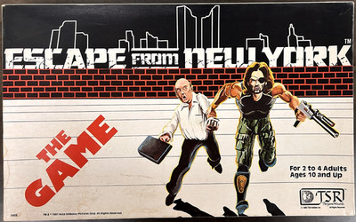 TSR 5008 - Escape from New York Board Game (1981) - COMPLETE! VG+/EX!